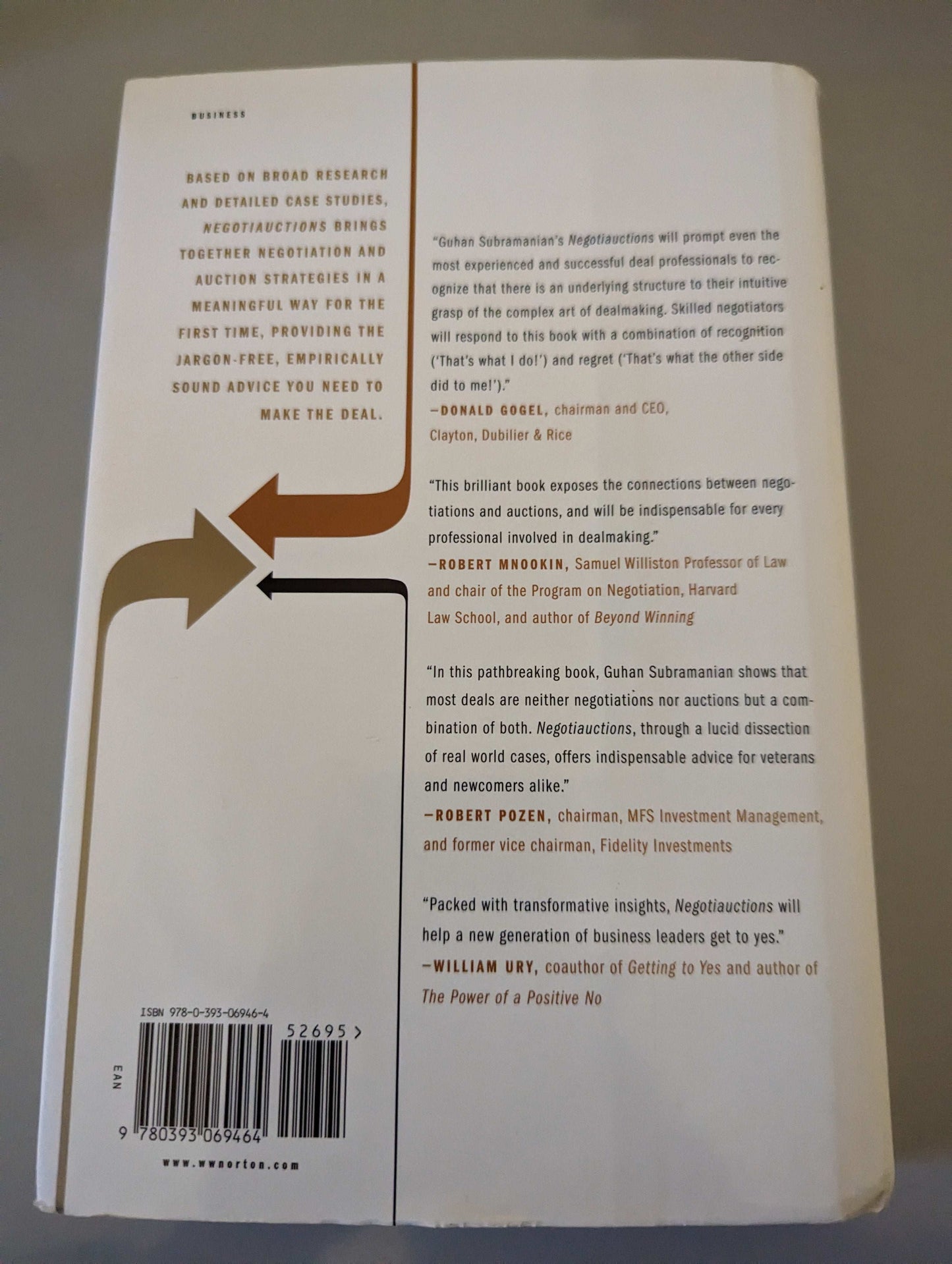 Negotiauctions: New Dealmaking Strategies for a Competitive Marketplace (Hardback) by Guhan Subramanian