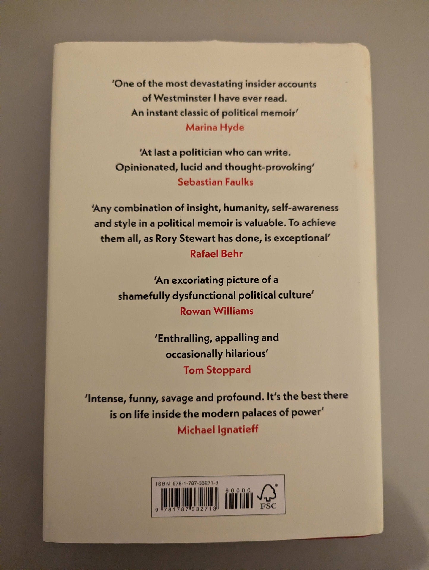 Politics On the Edge (Hardback) by Rory Stewart