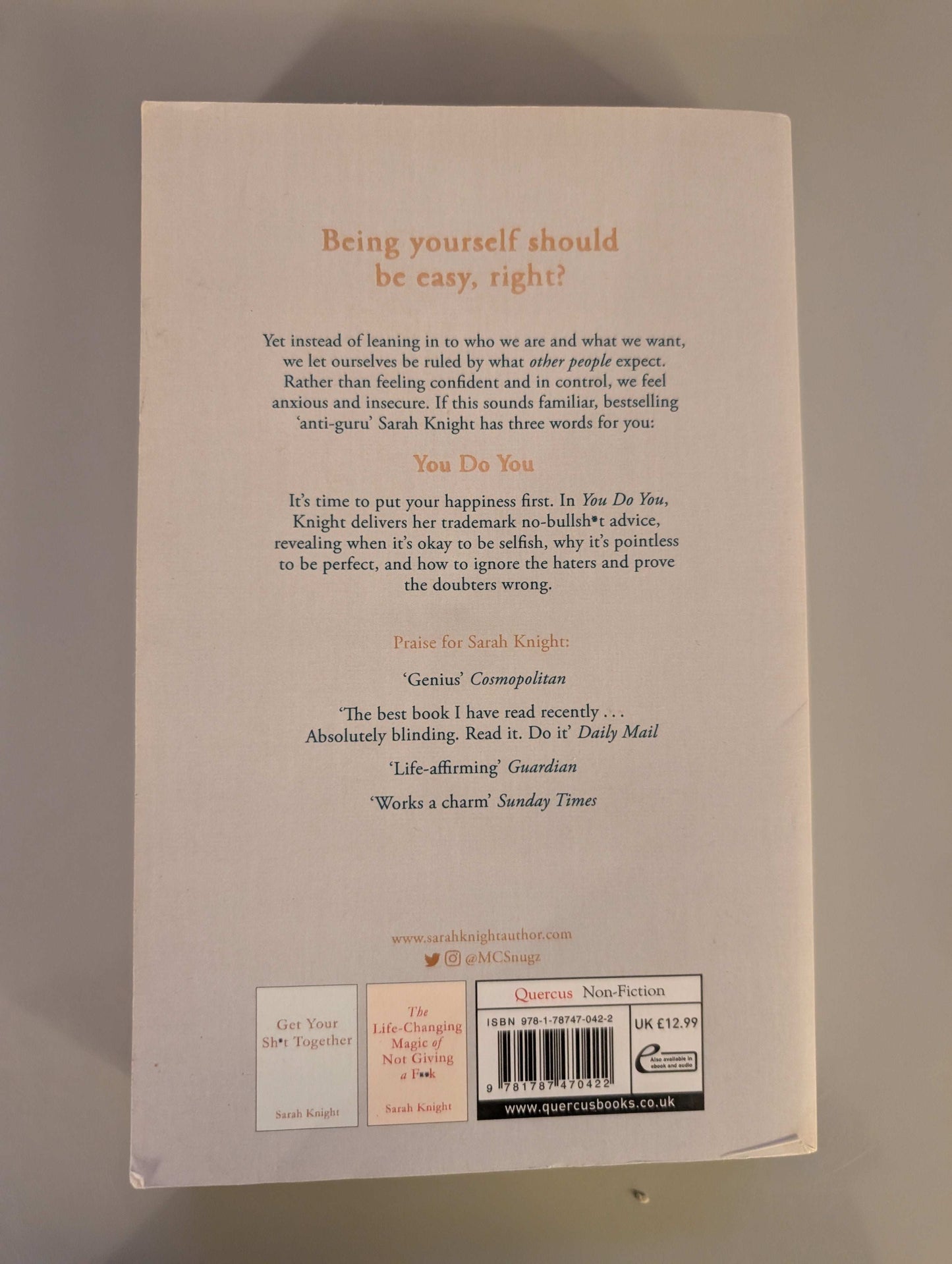 You Do You :How to Be Who You Are to Get What You Want (Paperback) by Sarah Knight