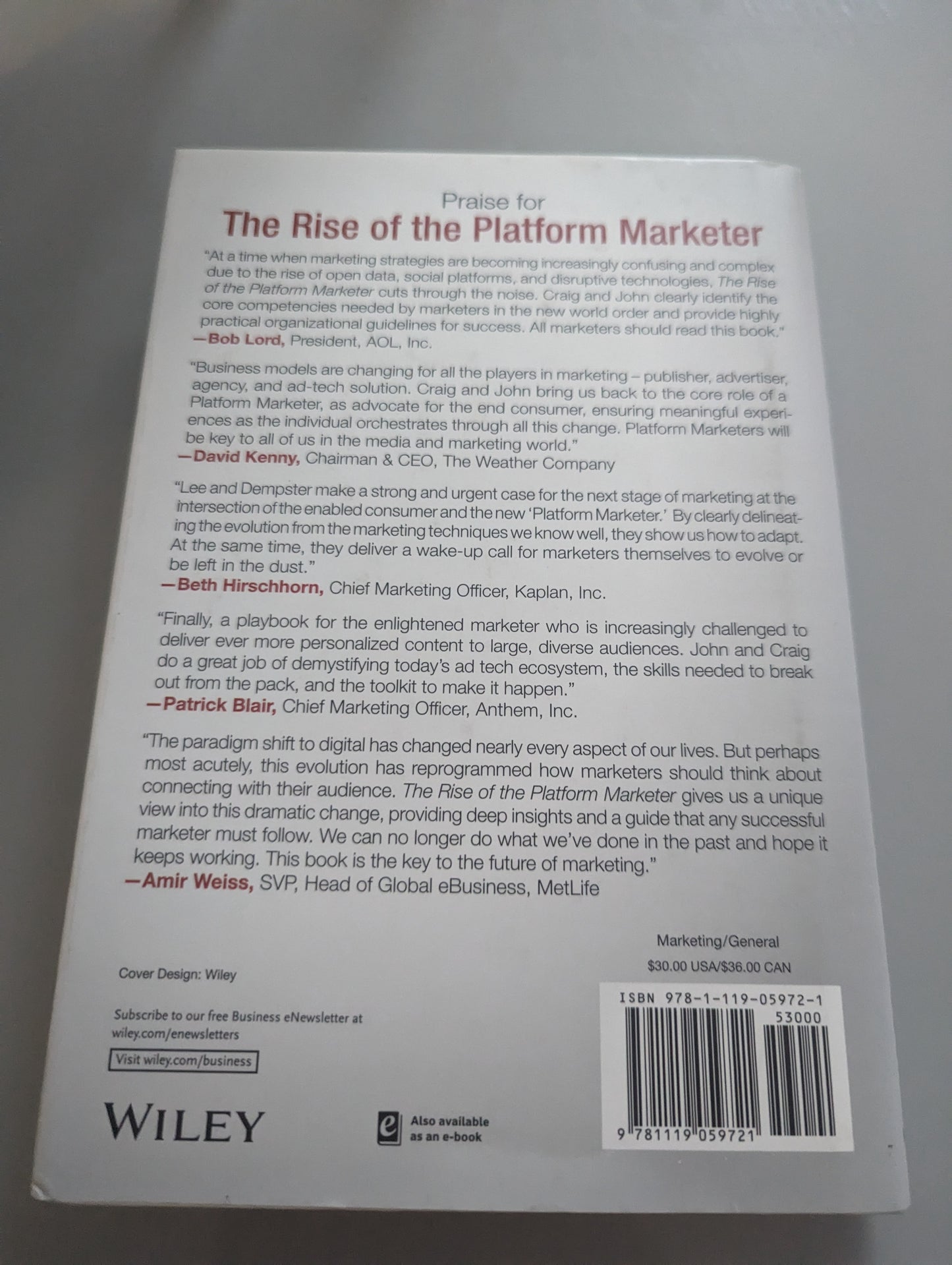 The Rise of the Platform Marketer (Hardback) by Craig Dempster and, John Lee