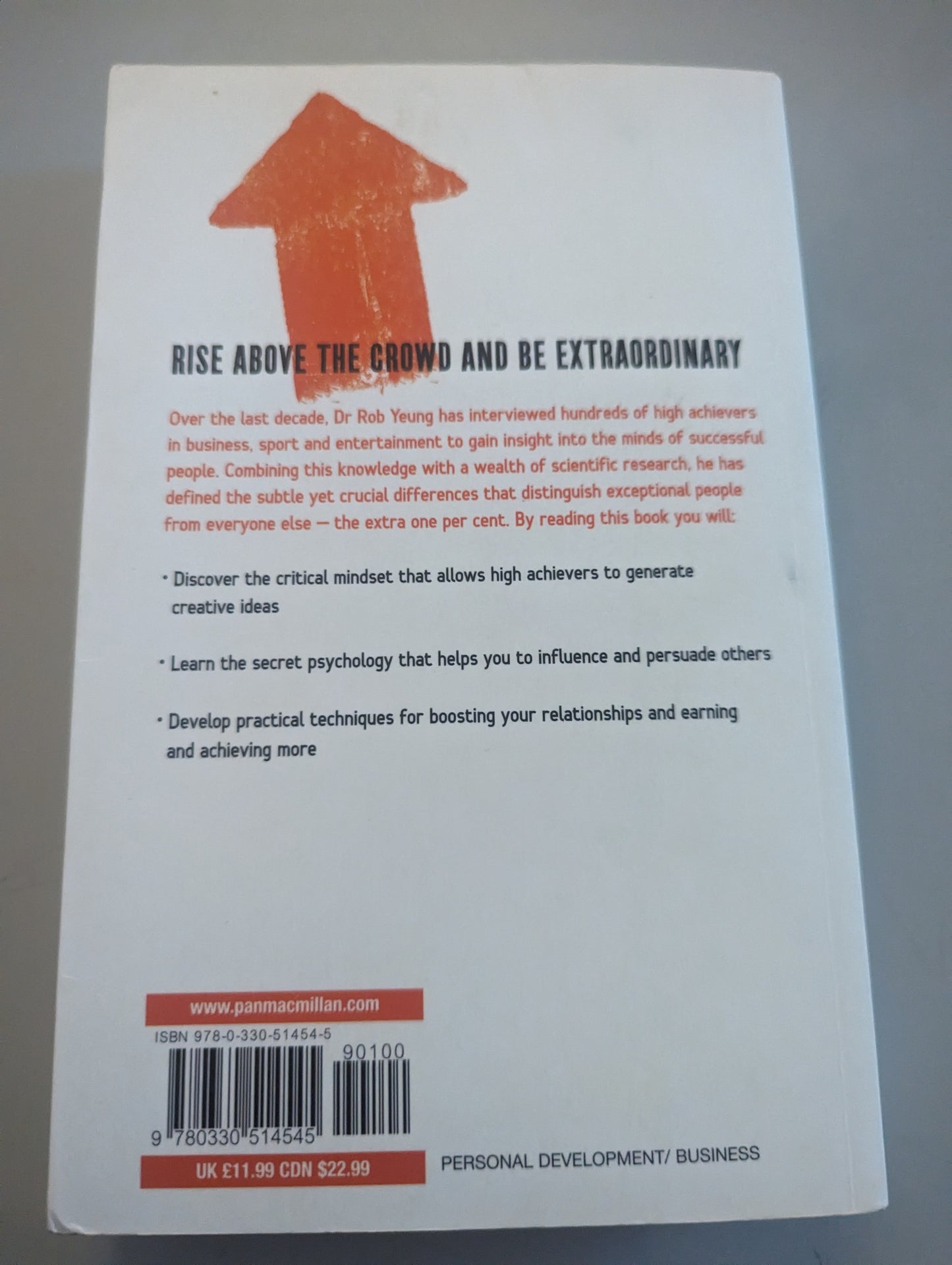 The Extra One Per Cent: How Small Changes Make Exceptional People (Paperback) by Rob Yeung