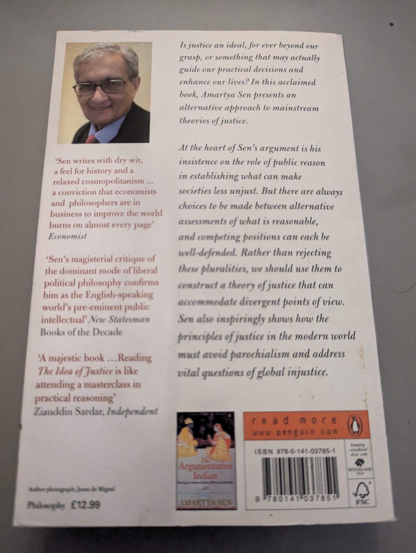 The Idea of Justice (Paperback)
 by Amartya Sen