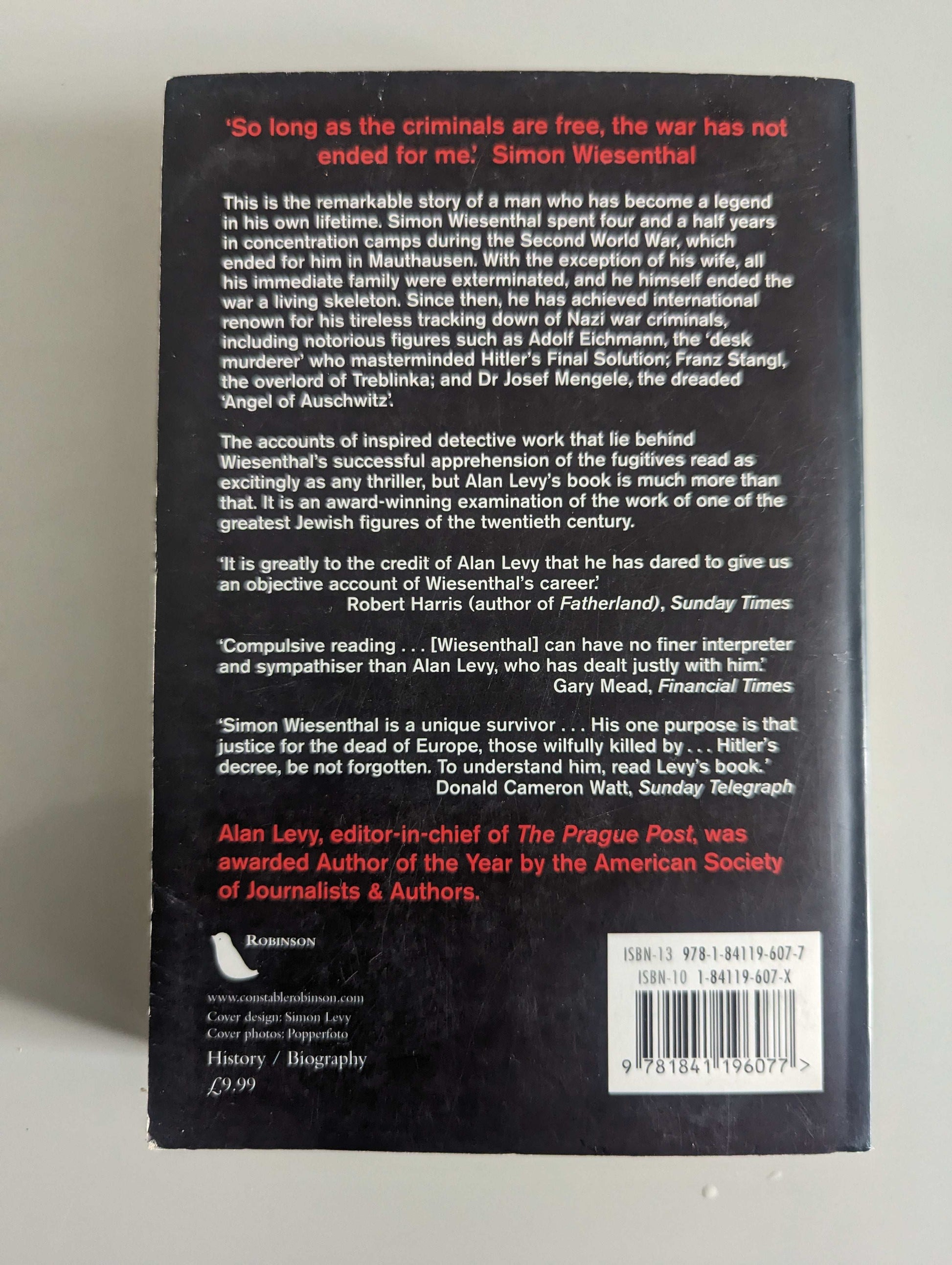 Nazi Hunter: The Wiesenthal File (Paperback) by Alan Levy