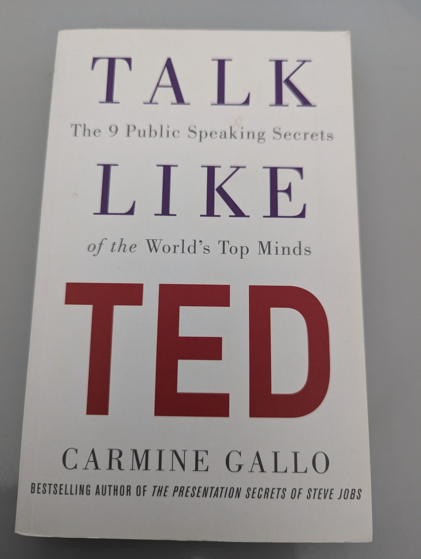 Talk Like TED: The 9 Public Speaking Secrets of the World's Top Minds (Paperback) by Carmine Gallo