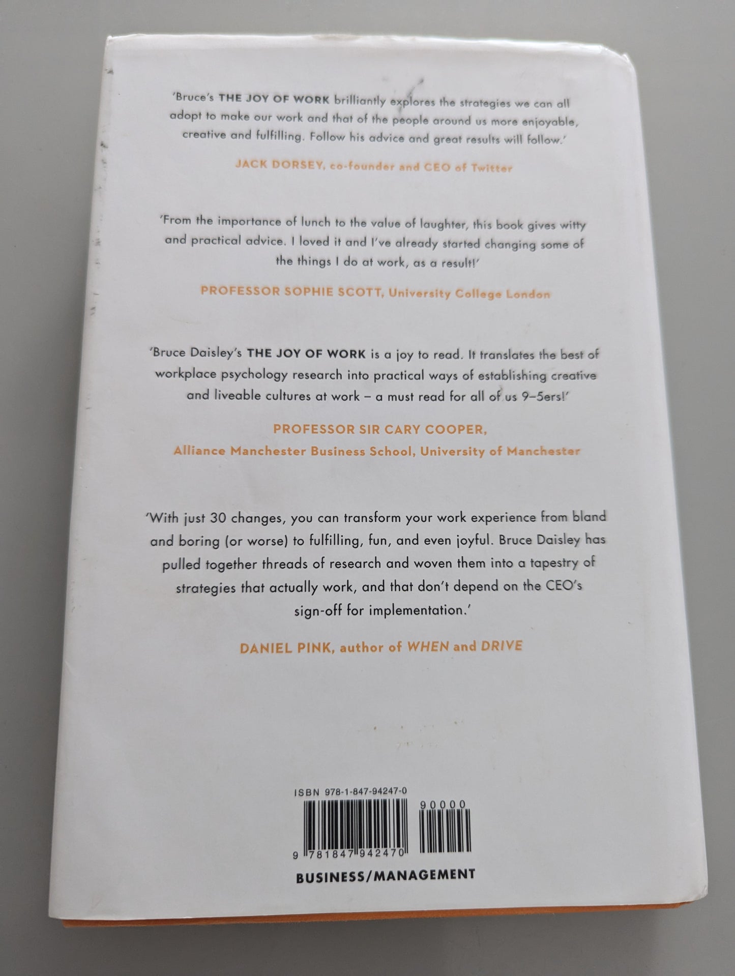 The Joy of Work: The No.1 Sunday Times Business Bestseller – 30 Ways to Fix Your Work Culture and Fall in Love with Your Job Again (Paperback) by Bruce Daisley