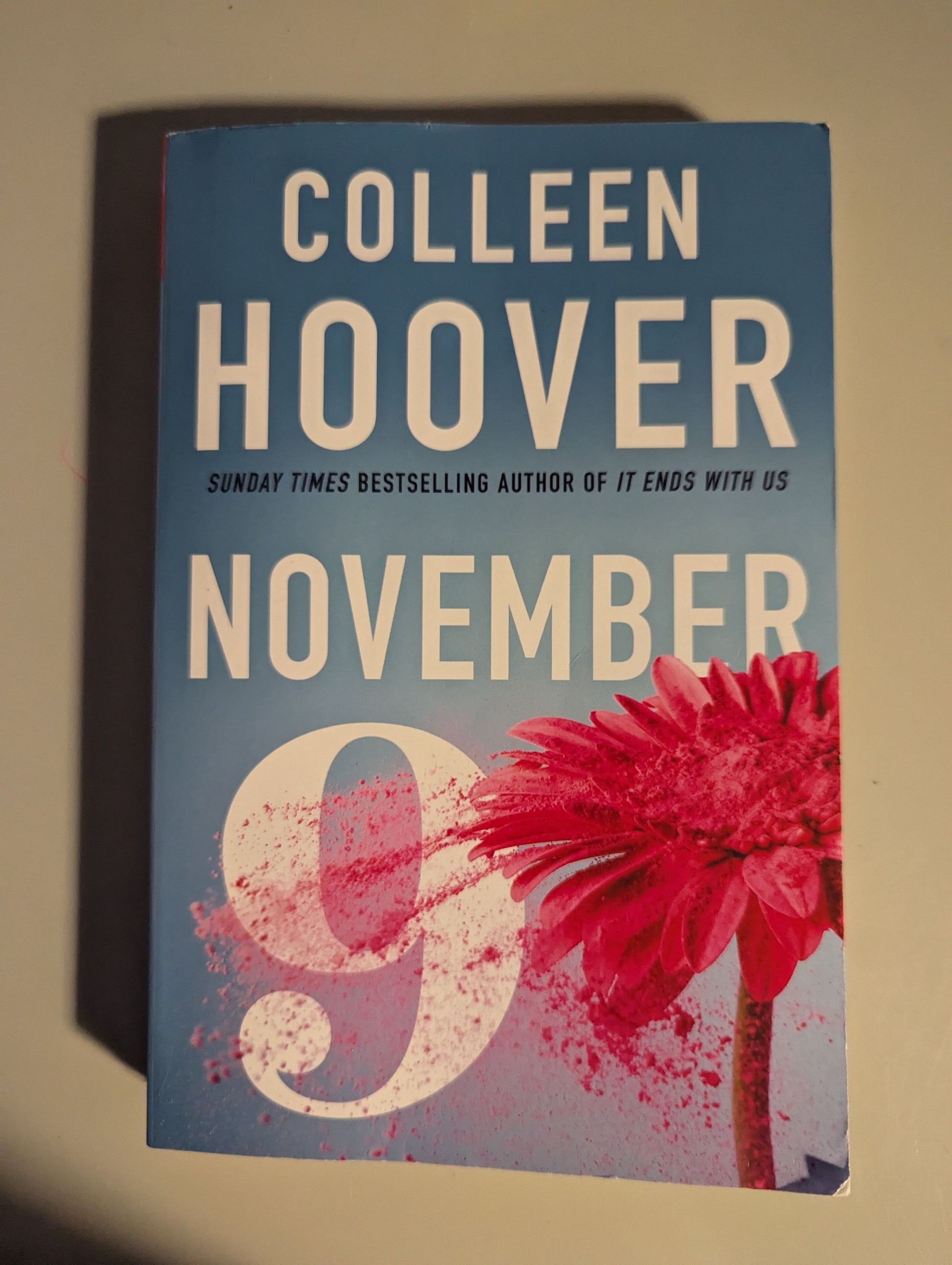 November 9 by Colleen Hoover, secondhand paperback romance novel, available at PrelovedLibrary.co.uk