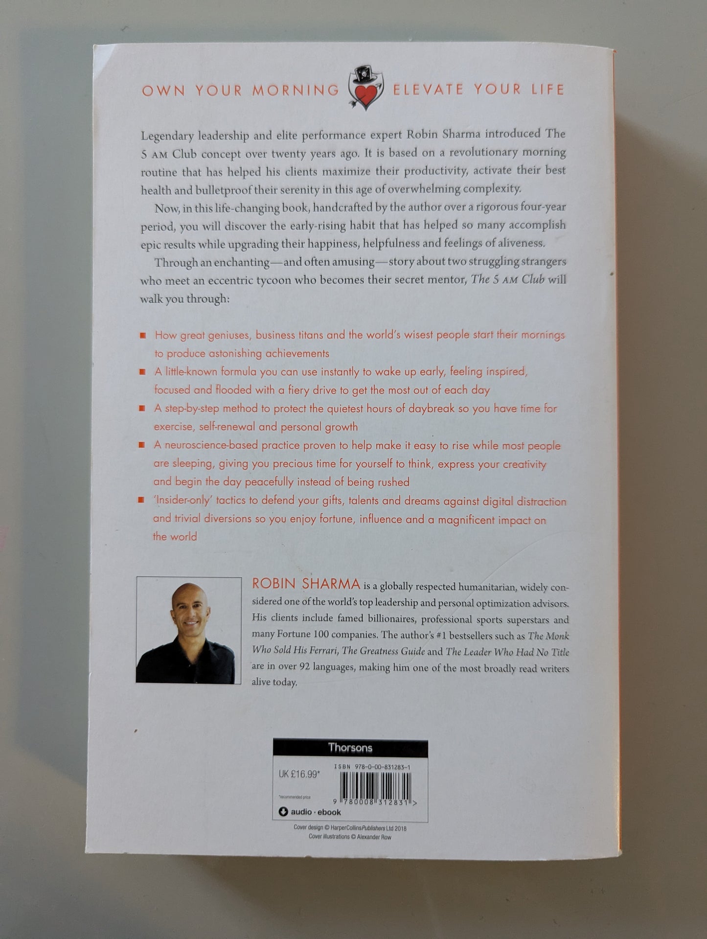 The 5 AM Club: Own Your Morning. Elevate Your Life. (Paperback)by Robin Sharma