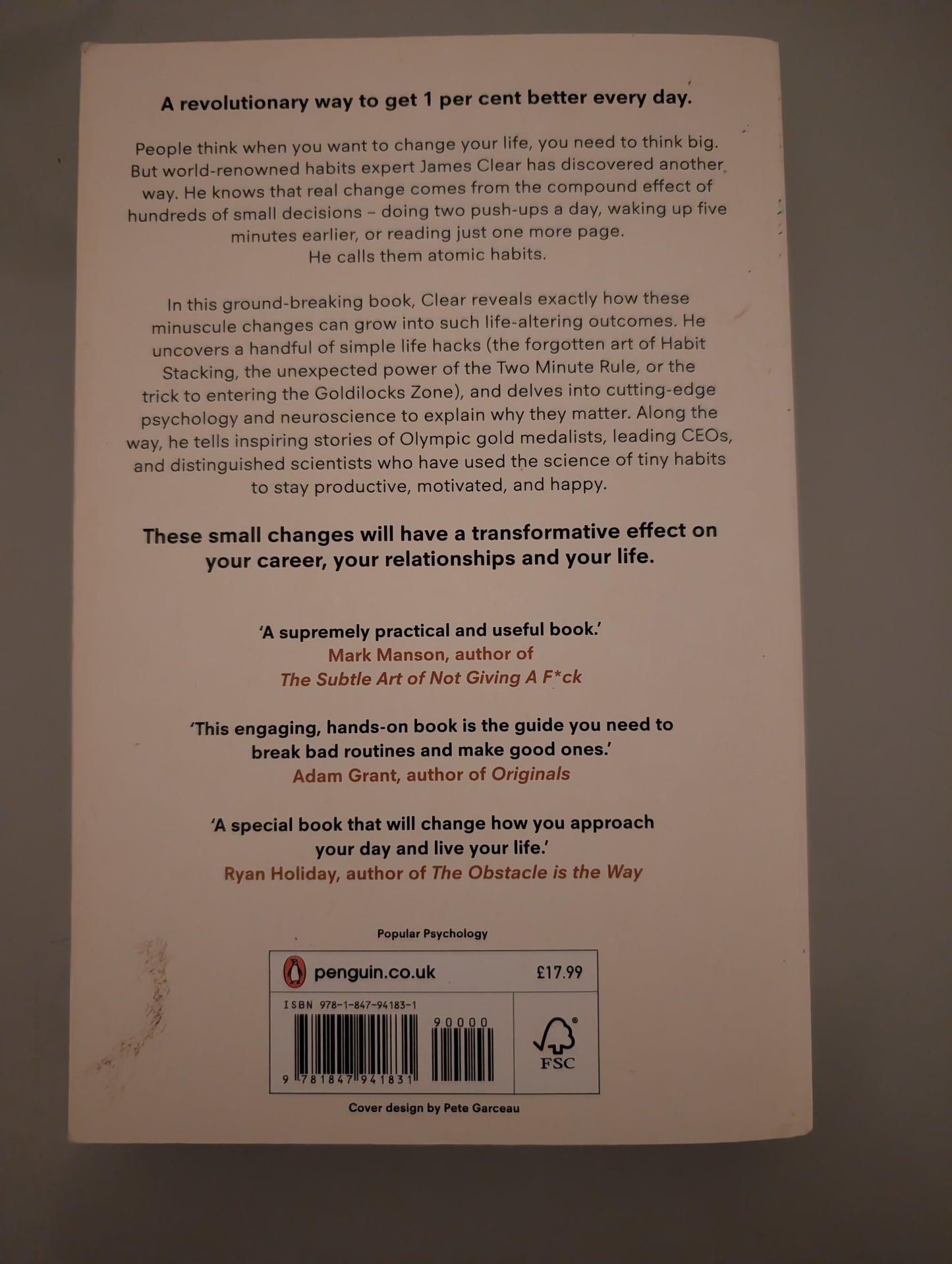 Atomic Habits (Paperback) by James Clear