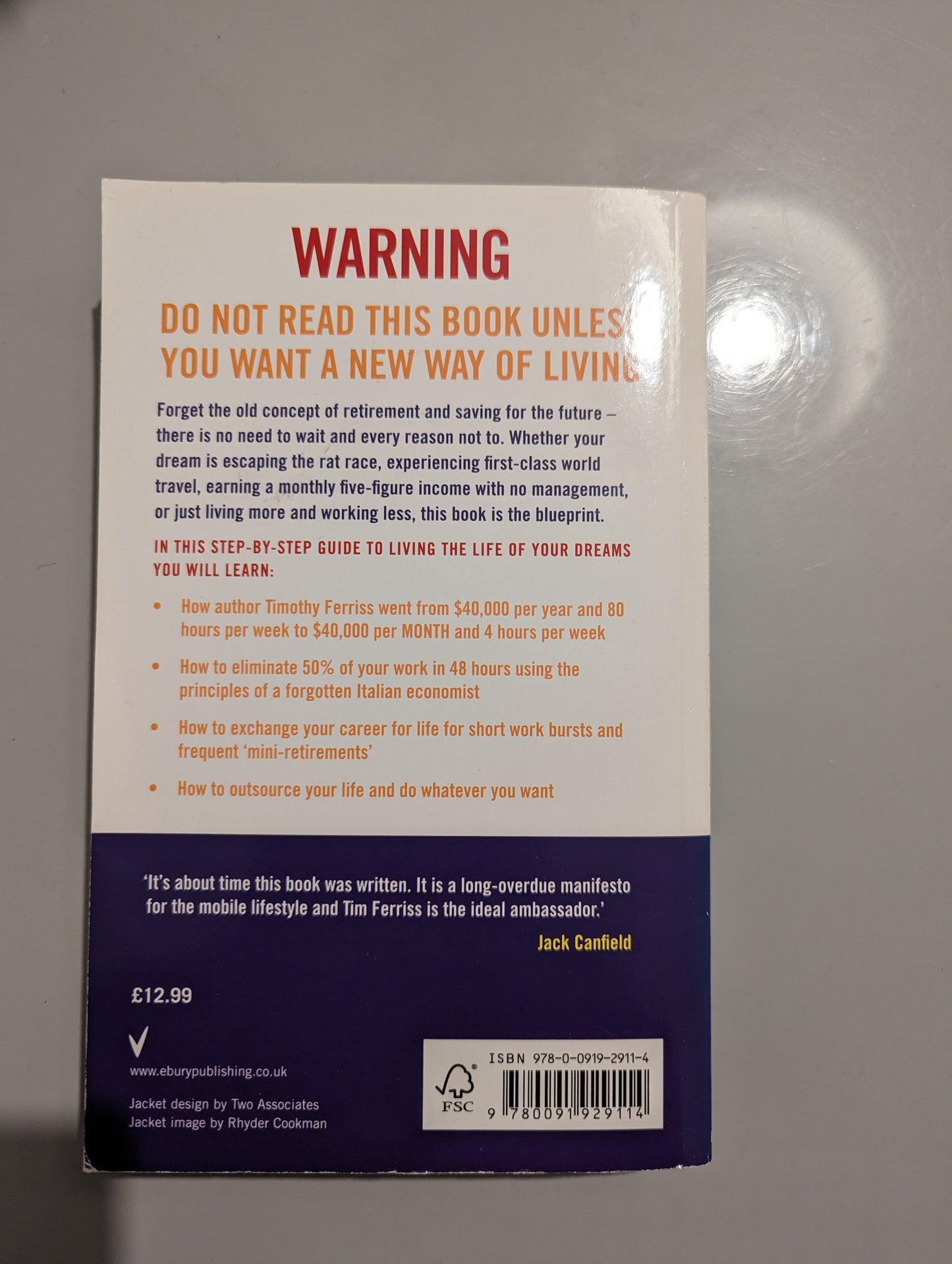 The 4-Hour Work Week: Escape the 9-5, Live Anywhere and Join the New Rich (Paperback) by Timothy Ferriss